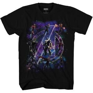 Men's Avengers: Endgame End Game Super Hero Avengers Logo T-Shirt Tee Size M